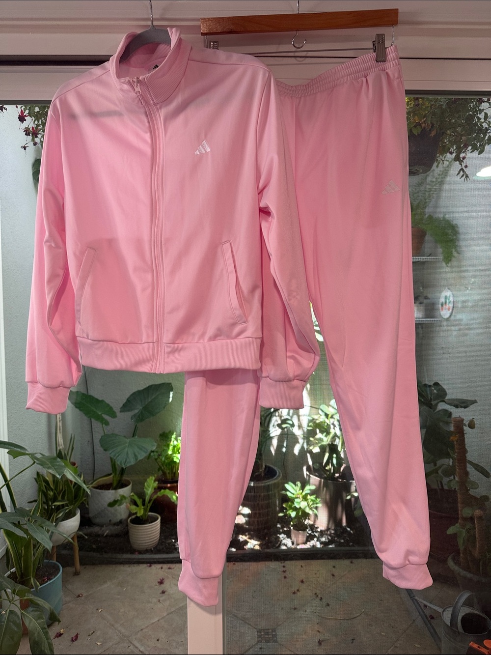 adidas Light Pink Track Jacket and Joggers Set